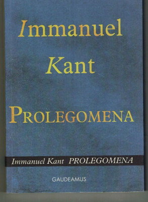 Immanuel Kant : Prolegomena
