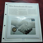 Suomi 2 euro 2008 proof yk:n ihmisoikeudet 60v rahakirjeenä. - pikkukuva 3