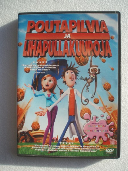 Poutapilviä ja lihapullakuuroja DVD
