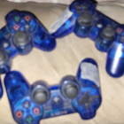 Kolme kappaletta Sony PlayStation 3 Cosmic Blue DS3 ohjainta - pikkukuva 1