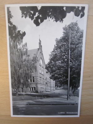 VANHA Postikortti Lahti 1950-l Alkup. Mallikappale