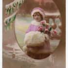 LAPSI / Luminen kuusi, tyttö kädet muhvissa. 1910-l. - pikkukuva 2