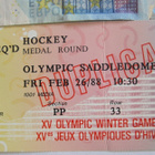 Pääsylippu Calgary Olympia 1988 Lehdistö Jääkiekko Hockey - pikkukuva 1
