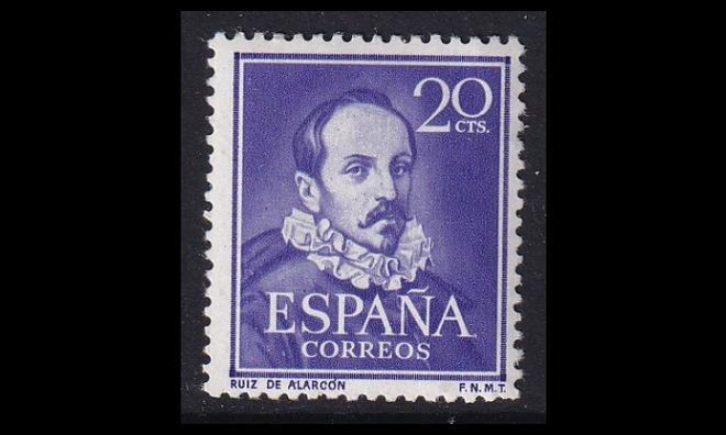Espanja 974 ** Runoilija Juan Ruiz de Alarcon (1950)