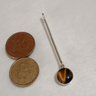 ISO Kotimainen Design Hopea tiikerinsilmä kivi riipus KI 925 - pikkukuva 5