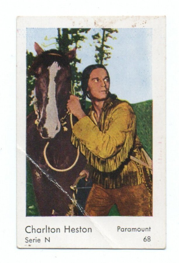 Purkkakuva Serie N n:o 68 CHARLTON HESTON Purukumikuva