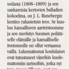 Johan Ludvig Runeberg: Vänrikki Stoolin tarinat - pikkukuva 3