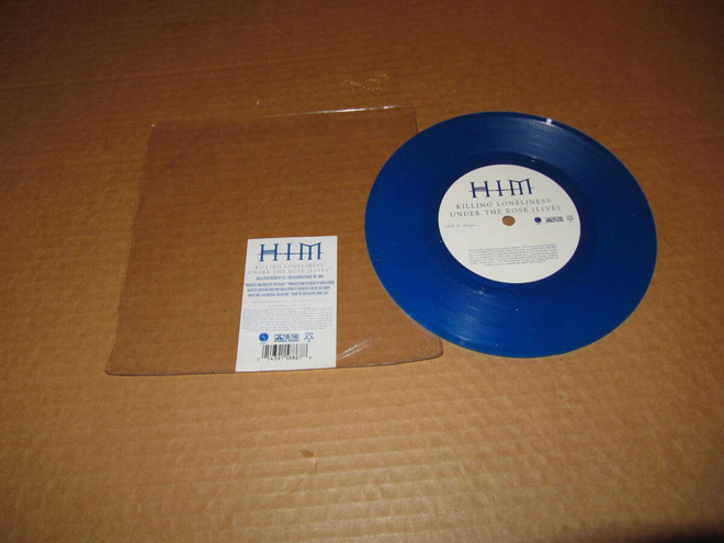 HIM 7" Killing Loneliness/Under the rose (Live) BLUE Vinyl