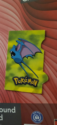 Zubat 1 of 18 Pokemon Topps Johto League Champions Die-Cut