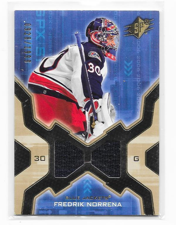 2006-07 SPx Jerseys #157 Fredrik Norrena Columbus Paita