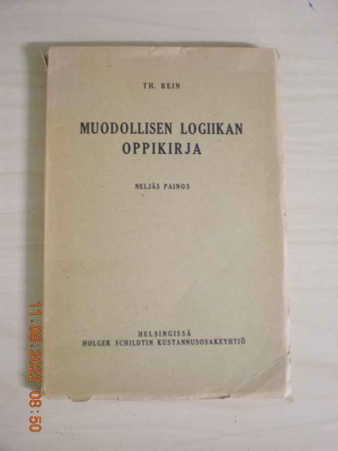 Th. Rein: Muodollisen logiikan oppikirja