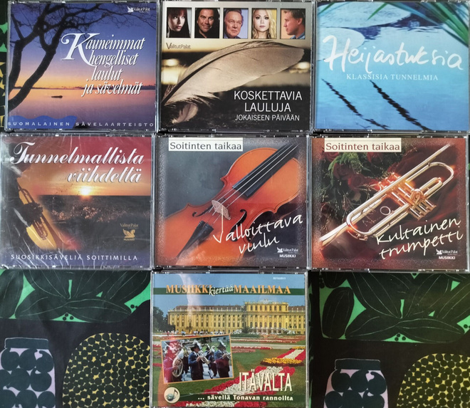 7 KPL SUOMAL./ULKOM. HARRASTA ja SOITINMUSIIKKI CD-KOKOELMAA