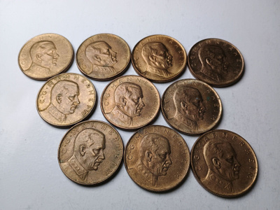 10 x C.G.Mannerheim SP viikkoraha 1965