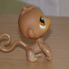 LITTLEST PET SHOP ruskeasilmä APINA #256 - pikkukuva 4