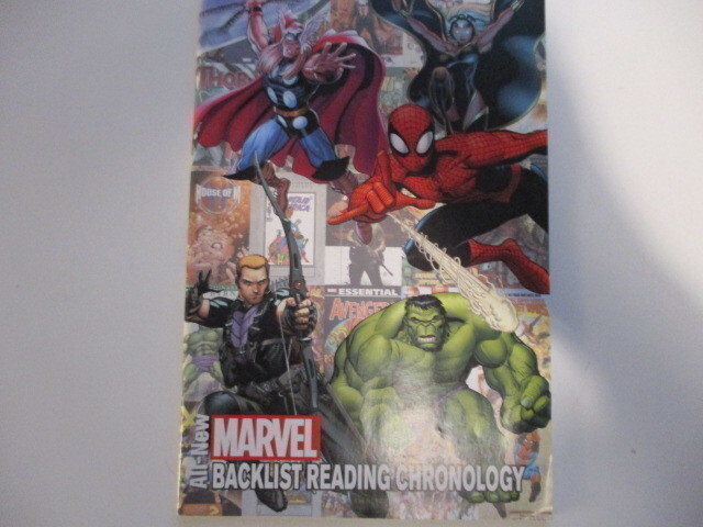 MARVEL BACKLIST READING CHRONOLOGY