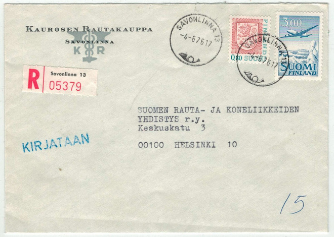 1976 kirjattu kirje