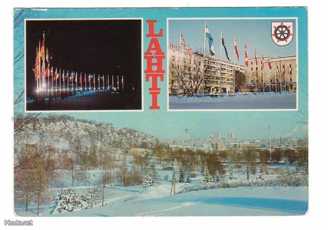 LAHTI: MONIKUVAKORTTI (lippuja ym)