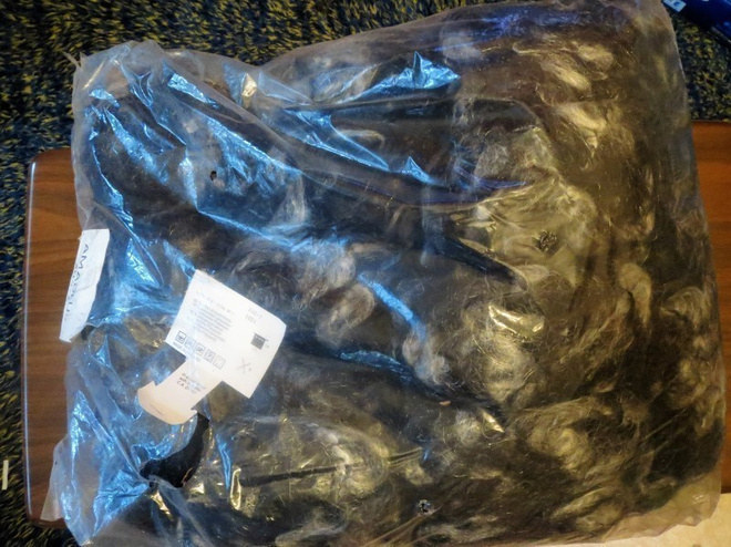 Musta-valko-harmaata Amadeus- villalankaa n. 800 g