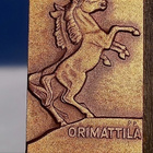 Orimattila merkki. Pronssivärinen. Mitat 30*50 mm. Valmistaj - pikkukuva 1