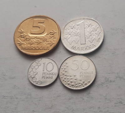 10 p - 5 mk,  v. 1991, circ