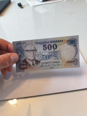 500 Mk 1975 Kekkonen