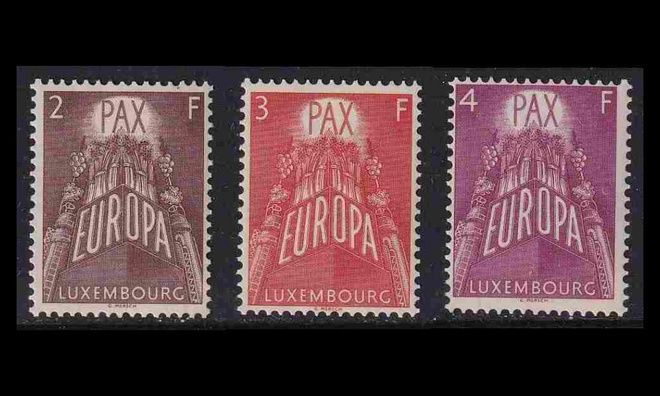 Luxemburg 572-4 ** Europa (1957)