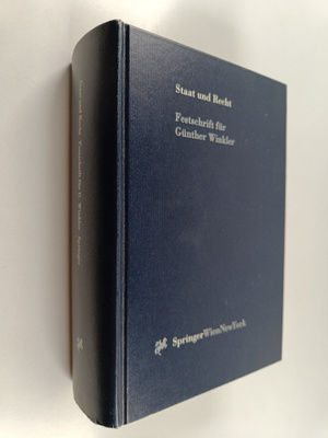Staat und Recht : Festschrift fur Gunther Winkler