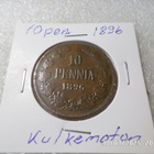 10  penniä  1896  kulkematon  siisti raha  . - pikkukuva 5