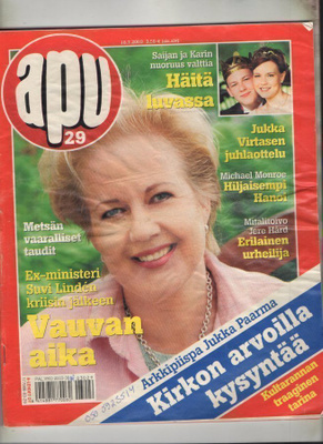 Apu n:o 29 2003 Suvi. Michael. Jere. Esko & Ritva. Taru.