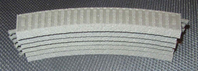 Piko H0 6 kpl A-kiskon ratapenkka 55461/41 kaarre R1