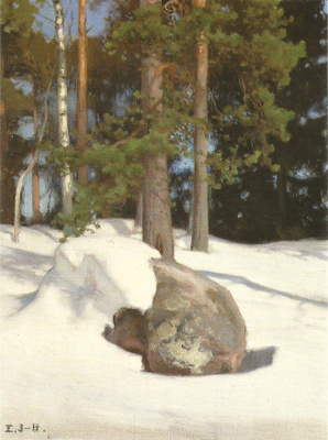 Eero Järnefelt <> Talvimaisema 1903