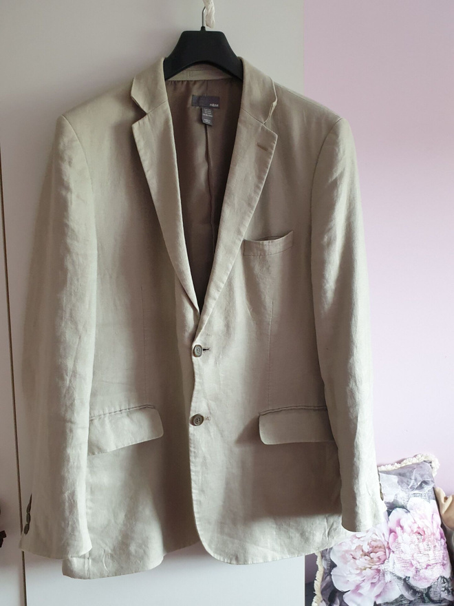 H&M Miesten pikkutakki 100% pellavaa (54)