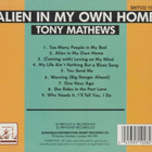 CD: Tony Mathews: Alien in my own home - pikkukuva 2