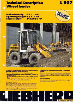 Esite Liebherr L507 pyöräkuormaaja 1994