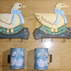 Metalliset Vintage Ankka- / Hanhi -Naulakot & -Kupit - pikkukuva 2
