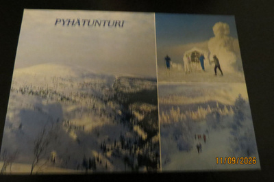 PYHÄTUNTURI 1990 KULKENUT KORTTI