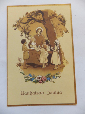VANHA Postikortti Taittokortti Martta Wendelin 1942