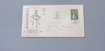 FDC Suomi 1962 Maanmittausl. EL, Jakobstads filateister