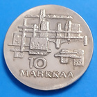 Hopeinen juhlaraha 10 mk vuosi 1967, itsenäisyys 50-vuotta. - pikkukuva 1