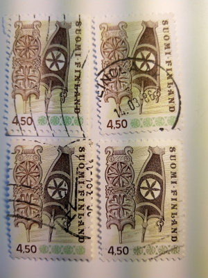 Rukinlavat postimerkki 4,50 markka