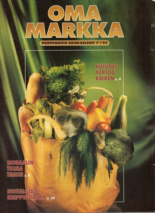 Oma Markka n:o 7 1993 Keräily, nostalgiaa kirpputoreilla.