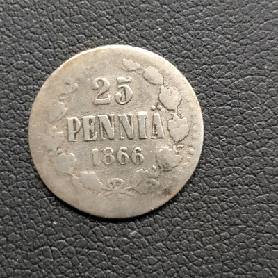 25 Penniä 1866