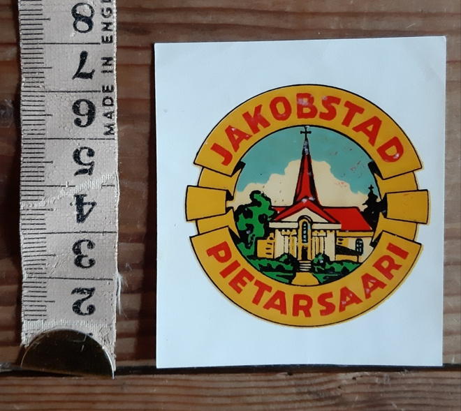 Jakobstad Pietarsaari matkamuisto tarra