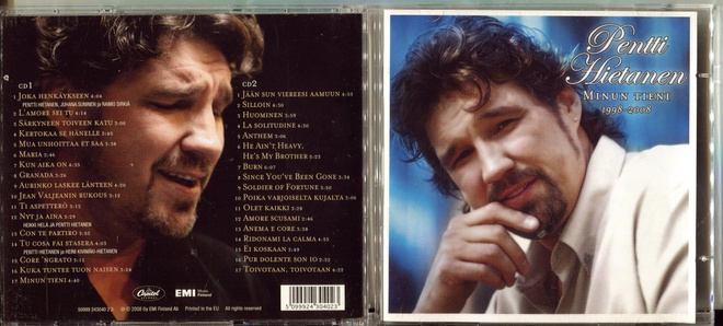 PENTTI HIETANEN . 2 CD-LEVYÄ . MINUN TIENI 1998 - 2008
