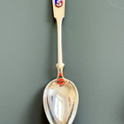 Suojeluskuntalusikka v. 1930, 813 hopeaa. 25,6 cm, 93 gramma - pikkukuva 2