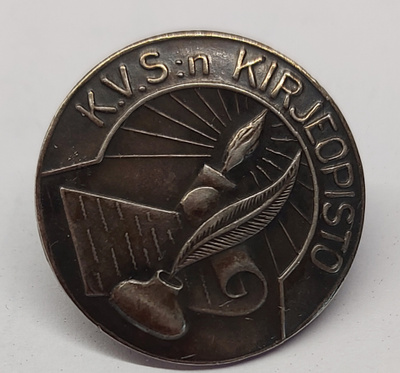 Hopeinen rintamerkki KVS  1930-luku