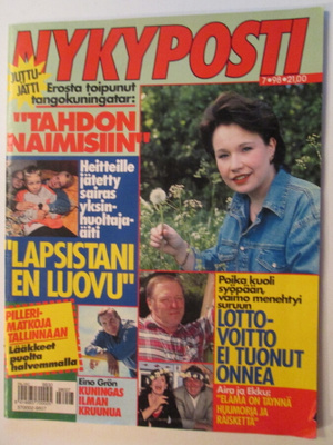 NYKYPOSTI LEHTI 7 / 1998 SISÄLLYSLUETTELO KUVA 2