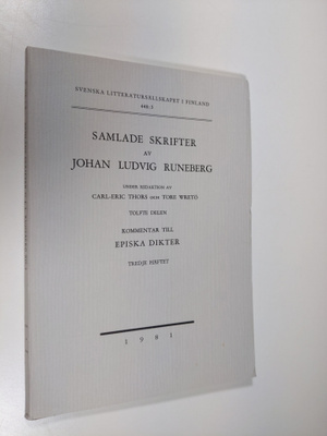 Samlade skrifter av Johan Ludvig Runeberg XII : 3 (Tredje...