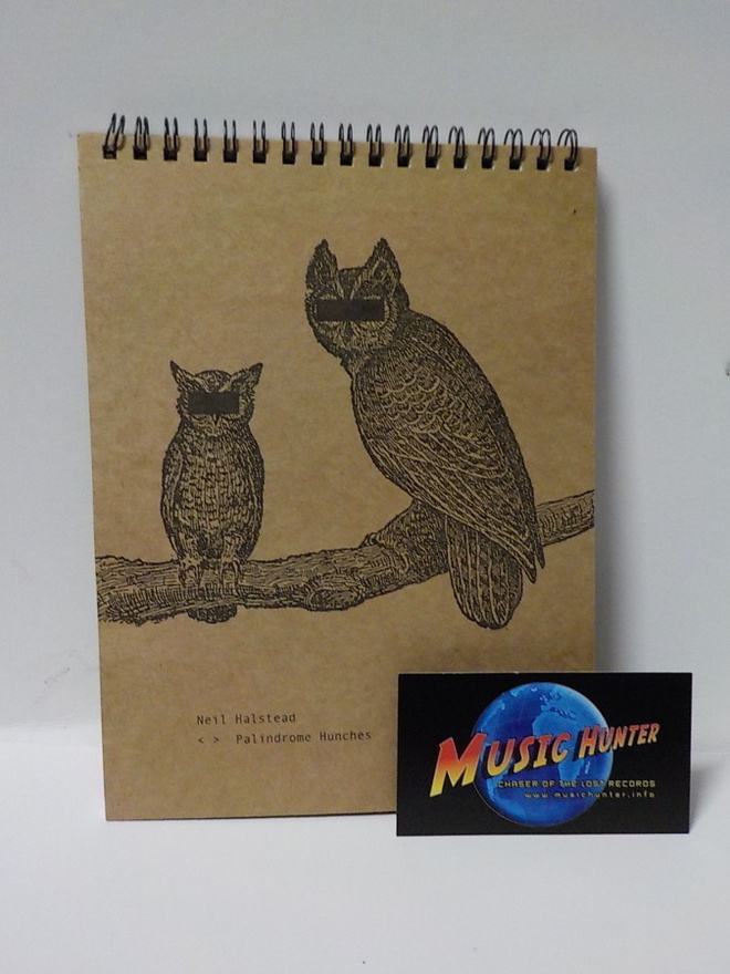 NEIL HALSTEAD - PALINDROME HUNCHES UUSI CD + NOTEBOOK