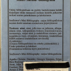 Mauri Sariola Bibliografia 1956-1998-Simo Sjöblom - pikkukuva 2